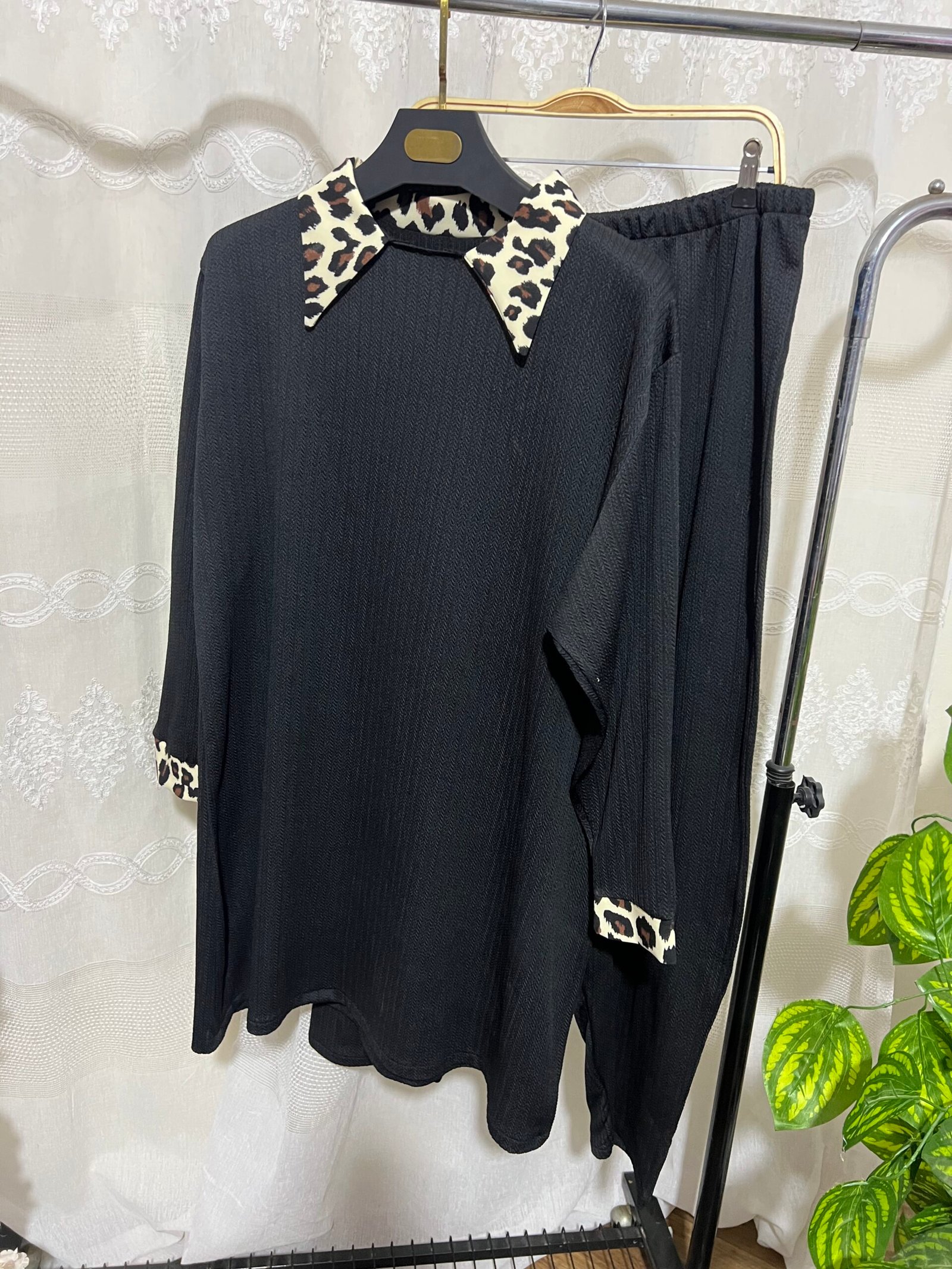 Ensemble tendance col et poignés