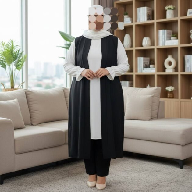 Ensemble 3 Pièces Femme Grande Taille – Chic & Pudique